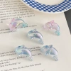 Acrylic two-color UV-coated dolphin beads, straight hole beads, diy loose bead bracelet, necklace, beaded mobile phone chain accessories Specification image